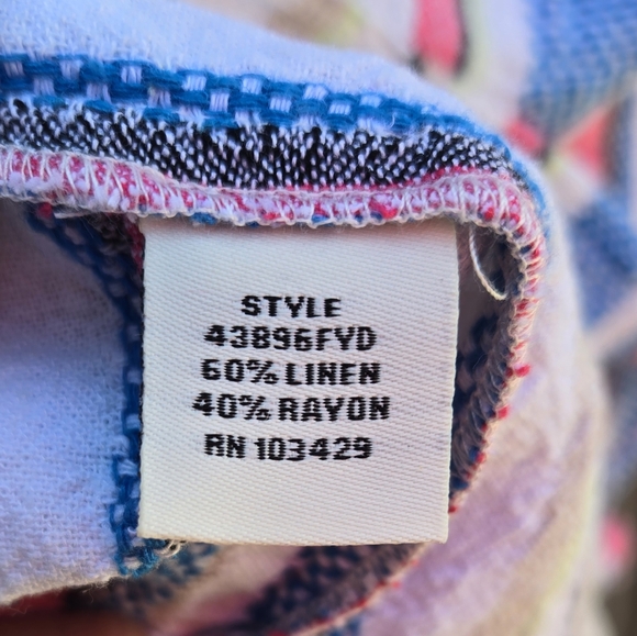 Colorful Striped Button Down Top - Picture 4 of 4